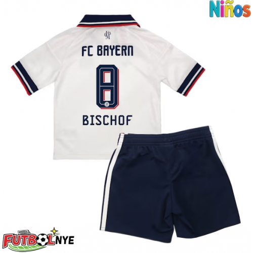 Camiseta Bayern Munich Tom Bischof #8 Visitante Equipación para niños 2026-27 manga corta (+ pantalones cortos)